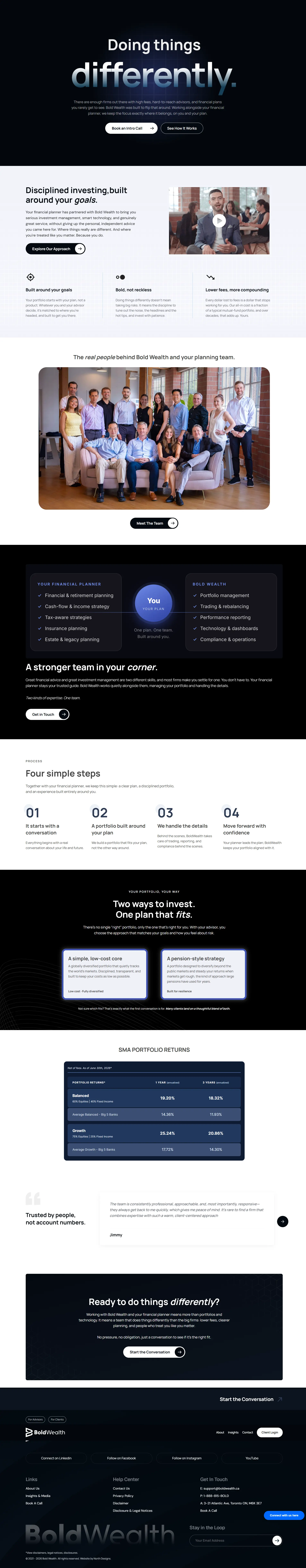 Bold Wealth website screenshot 1